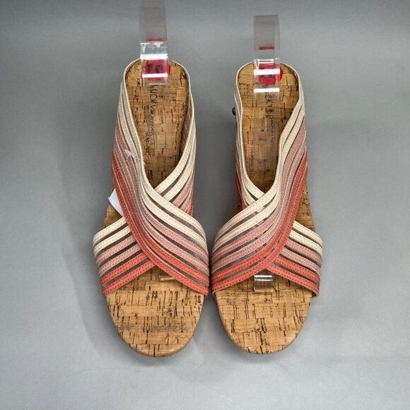 Lucky Brand Mykayla Sandals Women's Size 10 Wedge Platform Open Toe Heeled Shoes - Picture 3 of 12